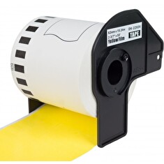 PRINTLINE kompatibilní etikety s Brother DK-22606, žlutá papírová role 62 x 15,24m