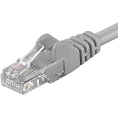 PremiumCord Patch kabel Cat6 UTP, délka 0.1m, šedá