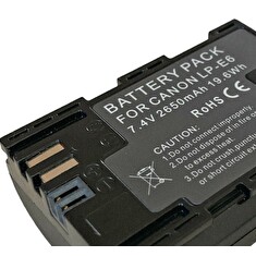 TRX baterie Canon/ 2200 mAh/ pro EOS 5D Mark II/ Mark III/ EOS 6D/ EOS 6Da/ 60D/ 7D/ 70D/ neoriginální