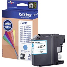 BROTHER inkoustová náplň LC-223C/ Azurová/ 550 stran
