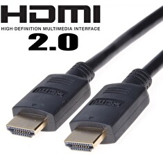 PremiumCord HDMI 2.0 High Speed+Ethernet, zlacené konk., 7m