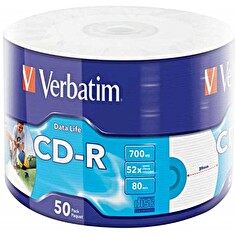 Verbatim CD-R [ spindle 50 | 700MB | 52x | INKJET PRINTABLE ]