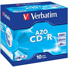 VERBATIM CD-R(10-Pack)Jewel/Crystal/52x/700MB