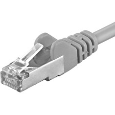 Premiumcord Patch kabel CAT6a S-FTP, RJ45-RJ45, AWG 26/7 7m, šedá