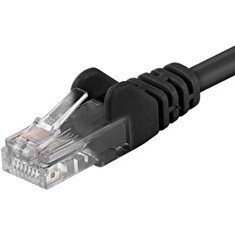 Patch kabel UTP RJ45-RJ45 level CAT6, 0.25m, černá