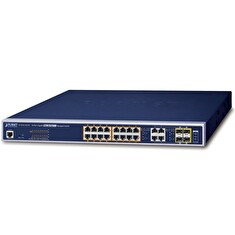 Planet GS-4210-16UP4C L2 switch, 20x1Gb, 4x1Gb SFP, 16x PoE 802.3bt 400W