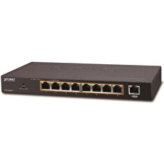 PLANET PoE switch 1Gbps, 9xTP, 8xPoE 802.3at 30W/120W, fanless