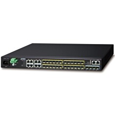 Planet XGS3-24242(v3) L3 switch, 8x1Gb, 24x1Gb SFP, 4x10Gb SFP+, HW/IP stack, 2xPower-in