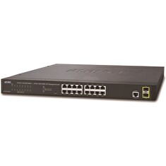 Planet GS-4210-16T2S L2 switch, 16x1Gb, 2x1Gb SFP, QoS, fanless