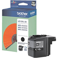 BROTHER inkoustová náplň LC-129XLBK/ Černá/ 2400 stran