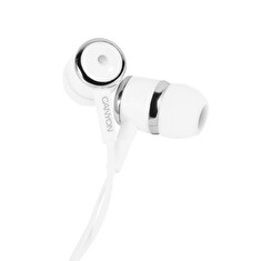 Canyon Stereo earphones with microphone, White