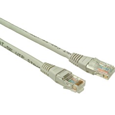 Patch kabel CAT6 UTP PVC 1m šedý