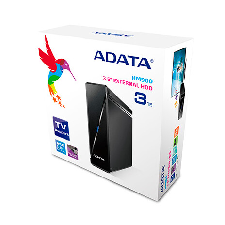 ADATA Externí HDD 3TB 3,5" USB 3.0, HM900, G-Shock sensor, černý