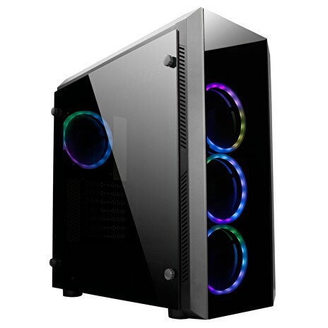 CHIEFTEC MidT Scorpion II GL-02B-OP / ATX / 2x USB3.0 / 1x USB2.0 / bez zdroje / průhledná bočnice / černá