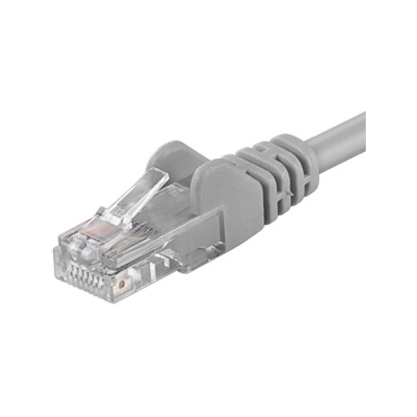 PREMIUMCORD Patch kabel UTP RJ45-RJ45 CAT5e 1m šedá