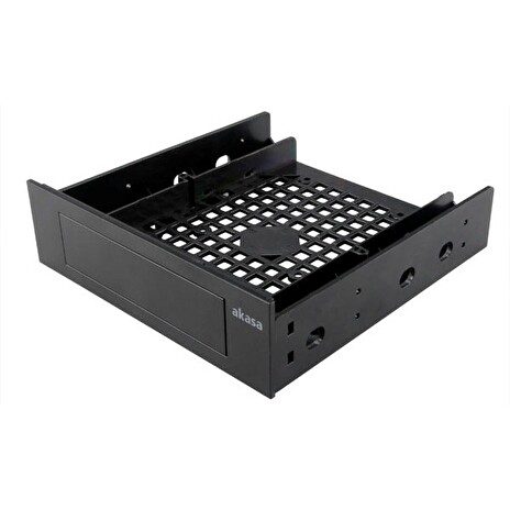 AKASA Montážní kit pro 3,5" HDD do 5,25" pozice, 1x 3,5" nebo 2,5" HDD/SSD, plastový, černý