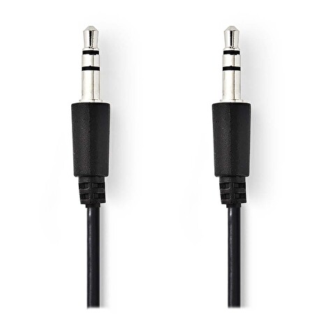 NEDIS kabel jack 3,5 mm - jack 3,5 mm/ černý/ 1m