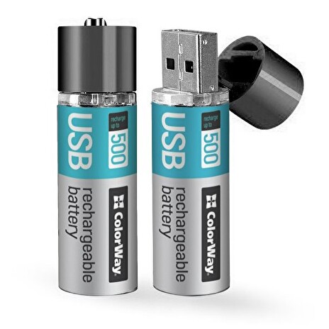 Colorway nabíjecí baterie AA 1200mAh/ USB/ 1.5V/ 2ks v balení