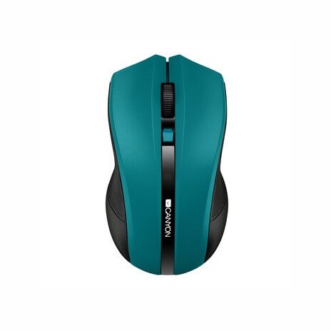 CANYON myš optická bezdrátová MW-5, nastavitelné rozlišení 800/1200/1600 dpi, 4 tl, USB reciever, zelená
