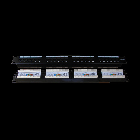 DATACOM Patch panel 24x RJ-45,Cat5e UTP,1U, 19" Dual
