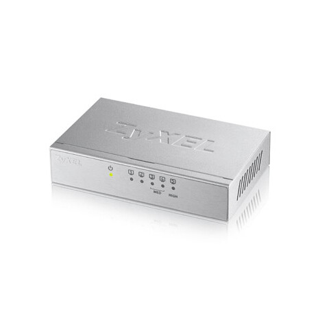 ZyXEL GS-105B 5-port 10/100/1000Mbps Gigabit Ethernet switch, desktop, metal housing