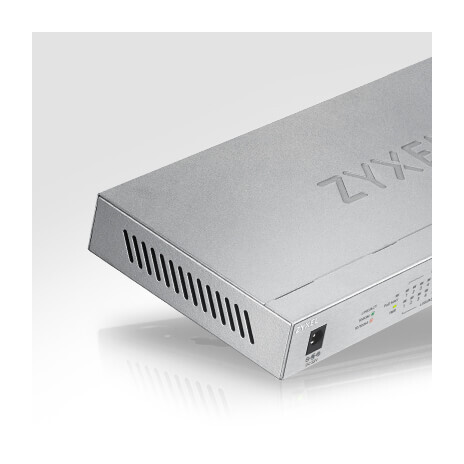 Zyxel GS1008-HP, 8 Port Gigabit PoE+ unmanaged desktop Switch, 8 x PoE, 60 Watt