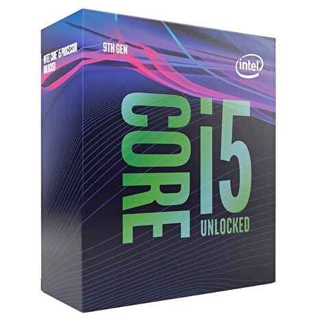 INTEL Core i5-9600KF / Coffee-Lake R / LGA1151 / max. 4,6GHz / 6C/6T / 9MB / 95W TDP / bez int. VGA / BOX bez chladiče