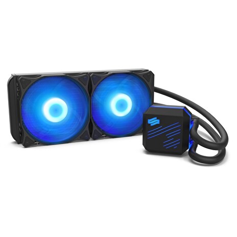 SilentiumPC vodní chladič Navis RGB 240 AiO / 2x120mm fan / 22dBA / pro AM3/AM4/ LGA 2011, 1155, 1151, 1156, 1366