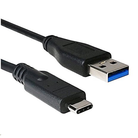 Kabel C-TECH USB 3.0 AM na USB-C kabel (AM/CM), 1m, černý