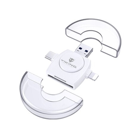 VIKING ČTEČKA PAMĚŤOVÝCH KARET V4 USB3.0 4V1 bílá