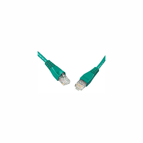 SOLARIX patch kabel CAT5E UTP PVC 0,5m zelený non-snag proof