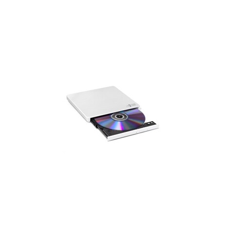 HITACHI LG - externí mechanika DVD-W/CD-RW/DVD±R/±RW/RAM GP60NW60, Slim, White, box+SW