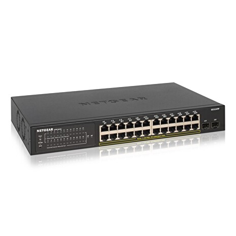 NETGEAR, S350 Series 24-Port GE PoE+2xSFP