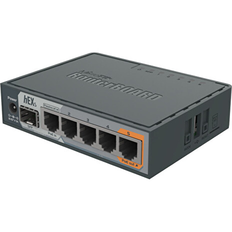 MikroTik RouterBOARD RB760iGS, hEX S, 5x GbE, SFP, USB, L4, PSU