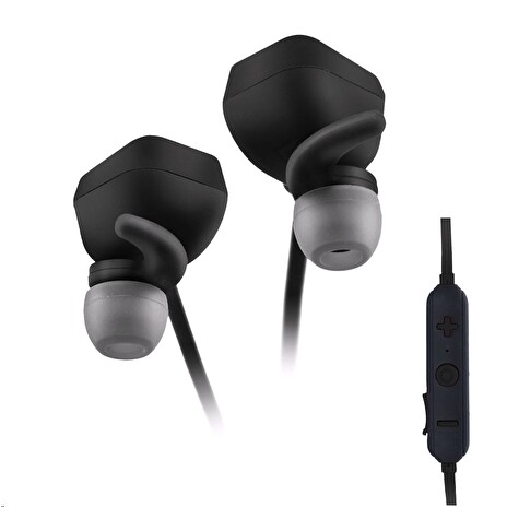 Sluchátka C-TECH SHS-05, bluetooth, sportovní, černo-grafitová