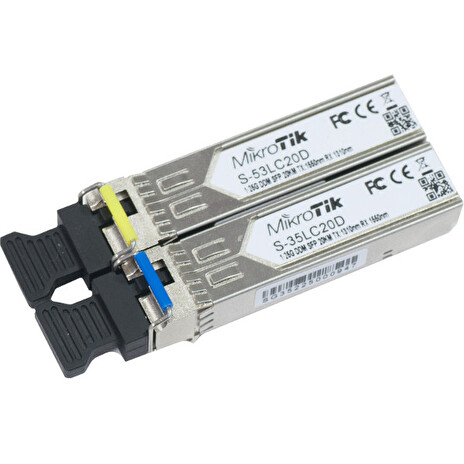 MikroTik S-35/53LC20D Gigabit WDM single-mode MiniGBIC modul (SFP)