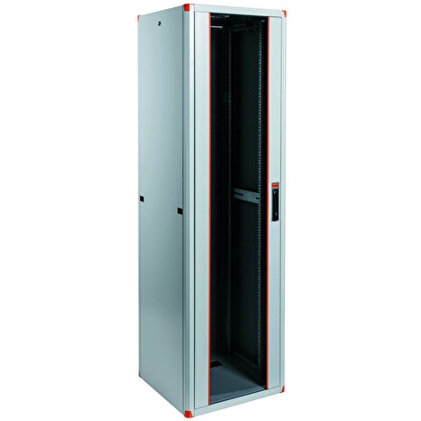 Legrand EvoLine 19" stojanový rozvaděč 22U, 600x600mm, 1000kg, jednokřídlé skleněné dveře