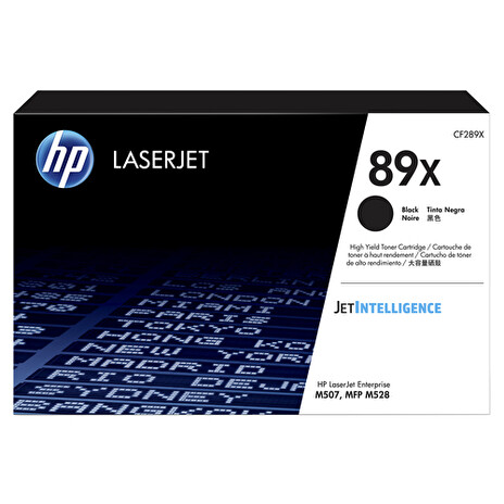 HP 89X - Vysoká kapacita - černá - originál - LaserJet - kazeta s barvivem (CF289X) - pro LaserJet Enterprise M507, MFP M528; LaserJet Enterprise Flow MFP M528