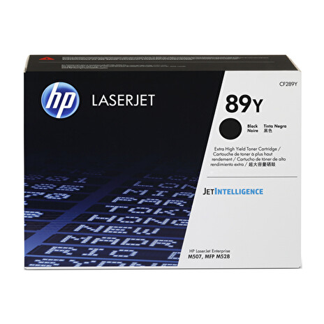 HP 89Y - Vysoká kapacita - černá - originál - LaserJet - kazeta s barvivem (CF289Y) - pro LaserJet Enterprise M507, MFP M528; LaserJet Enterprise Flow MFP M528
