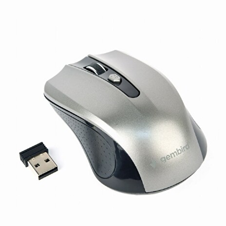 Gembird Wireless optical mouse MUSW-4B-04-BG, 1600 DPI, nano USB,black/spacegrey