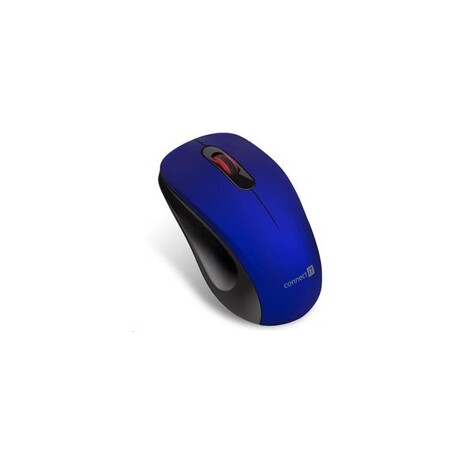CONNECT IT "MUTE" bezdrátová optická tichá myš, USB, (+ 1x AA baterie zdarma), modrá