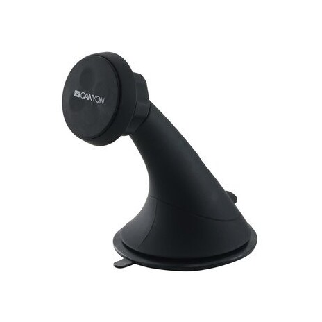 CANYON držák na telefon do auta, magnetický, na palubní desku nebo čelní sklo, 2 plíšky v balení, černá