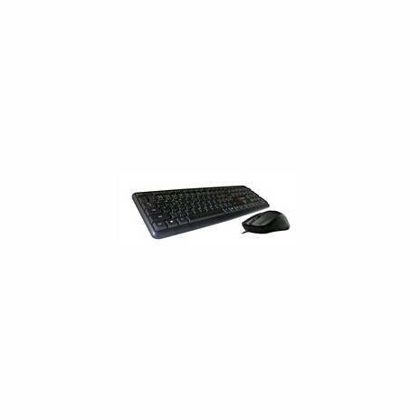 C-TECH Klávesnice s myší KBM-102, drátový set, USB, CZ/SK
