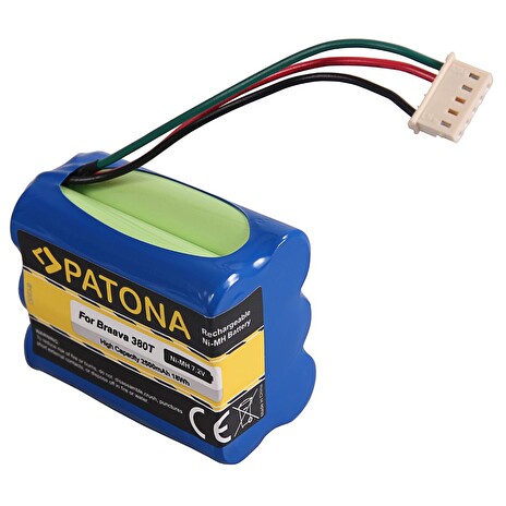 PATONA baterie pro robotický vysavač iRobot Braava 380T/390T 2500mAh, 7,2V Ni-Mh