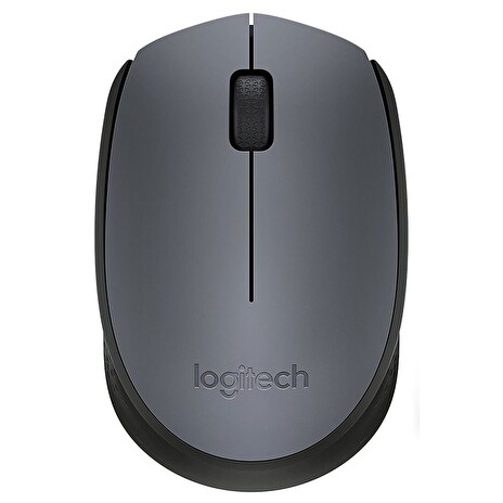 LOGITECH myš M170/ Bezdrátová/ Optická/ 1000dpi/ USB přijímač/ Sivá
