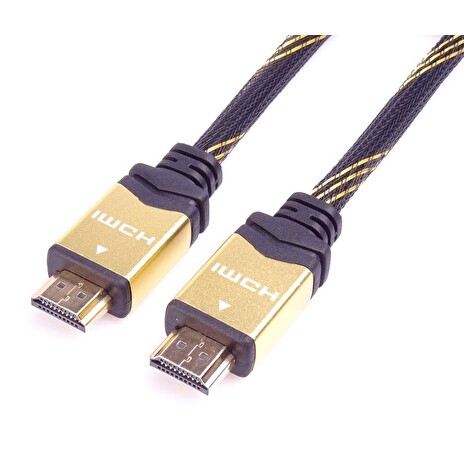 PremiumCord designový HDMI 2.0 kabel, zlacené konektory, 1,5m