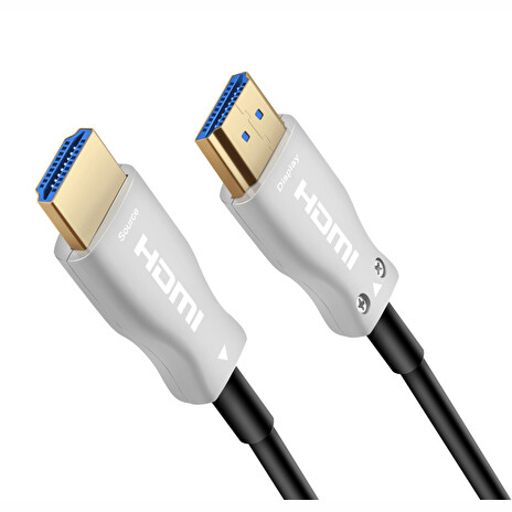 PremiumCord optický fiber HDMI High Speed with Ether. 4K@60Hz kabel 5m, M/M, zlacené konektory