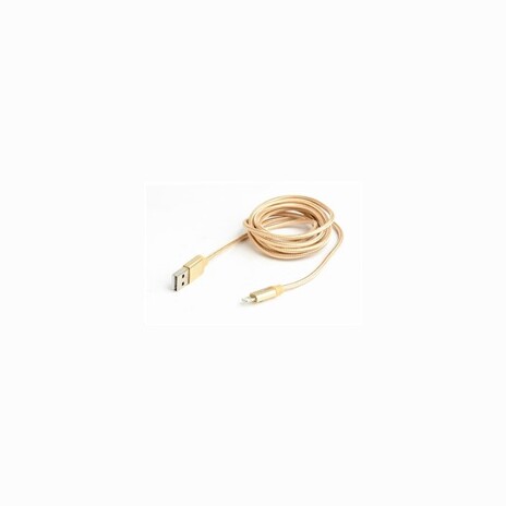 Gembird USB to 8-pin cable, cotton braided, metal connectors, 1.8m, gold