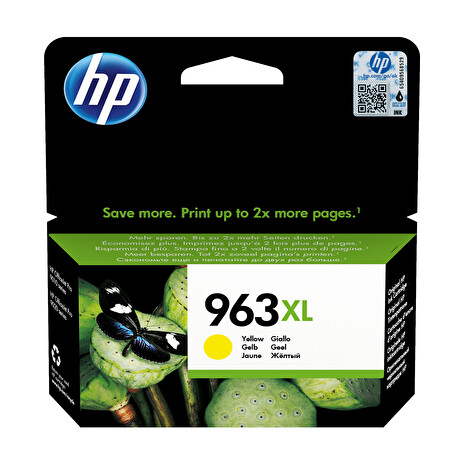 HP 963XL High Yield Yellow Original Ink Cartridge (1,600 pages)