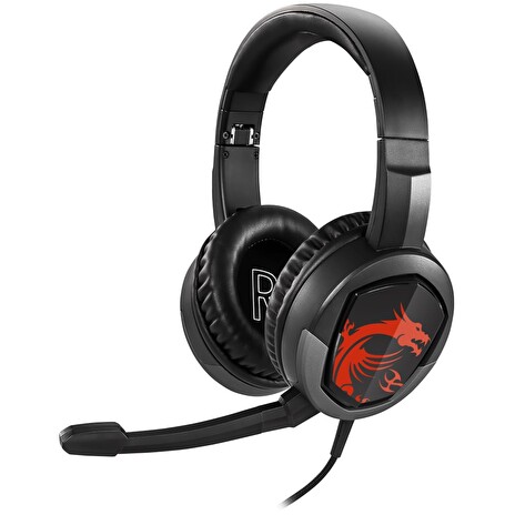 MSI herní headset IMMERSE GH30/ náhlavní/ 3,5mm jack